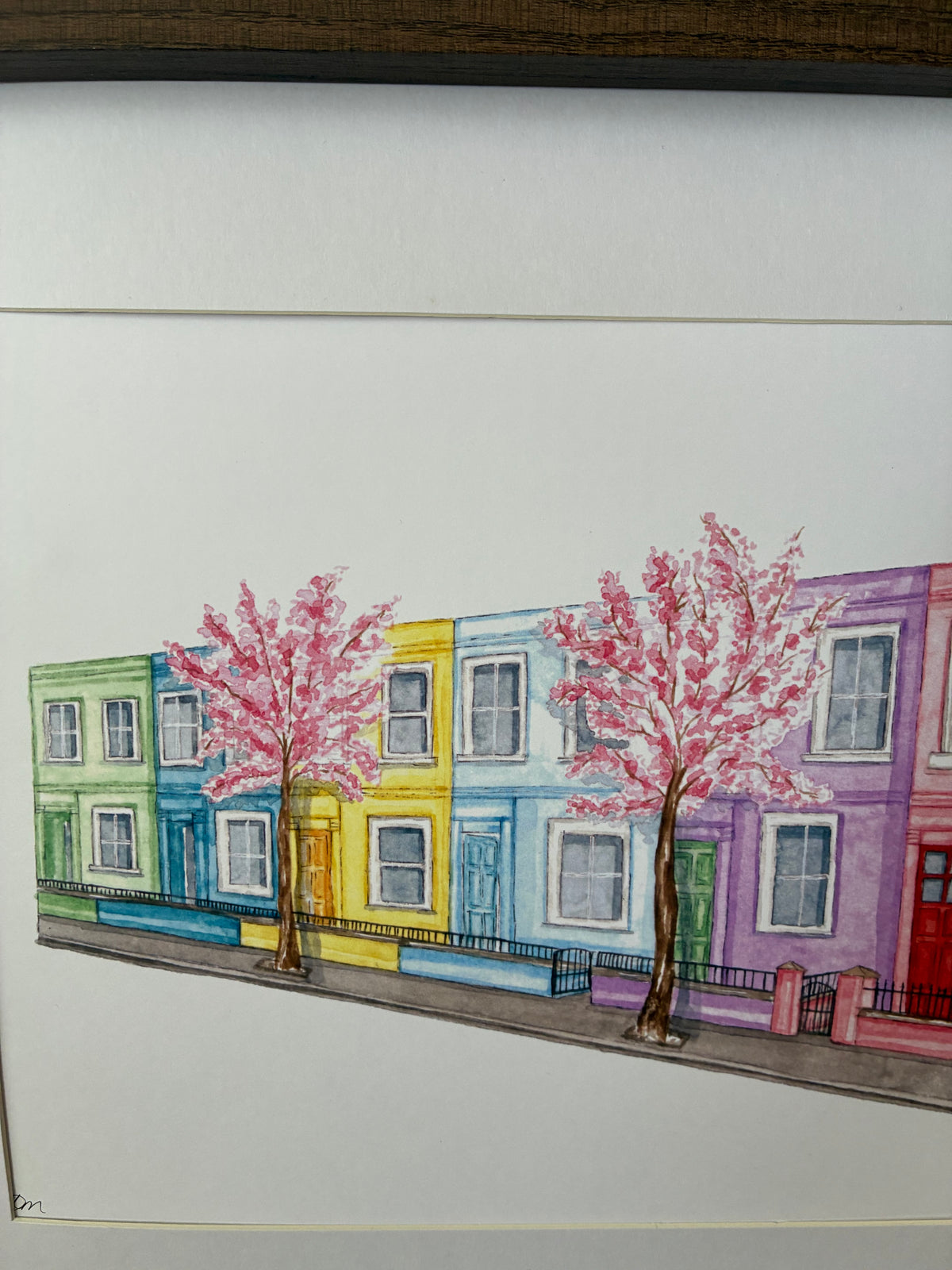 Notting Hill houses A4 Print