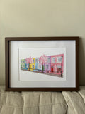 Notting Hill houses A4 Print