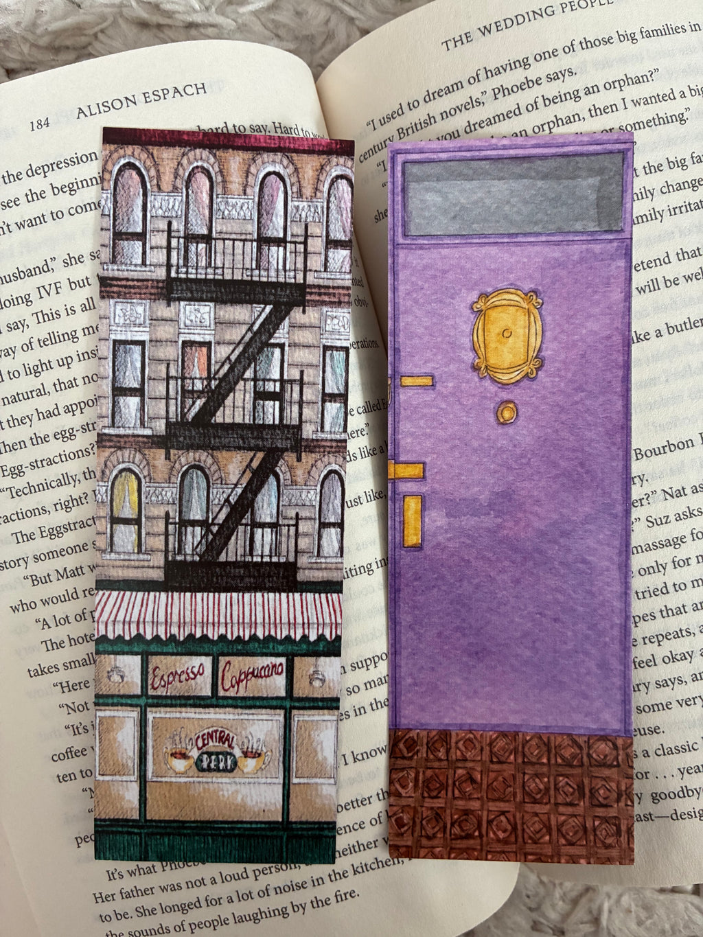 Central Perk/ Purple Door Double Sided Bookmark
