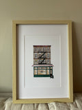 Central Perk Watercolour Print A4