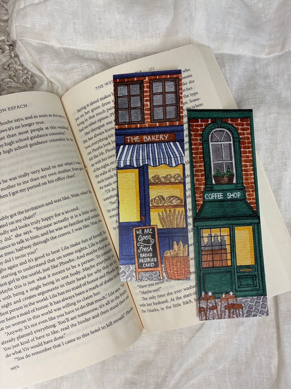 Coffee Shop / Bakery Double Sided Bookmark