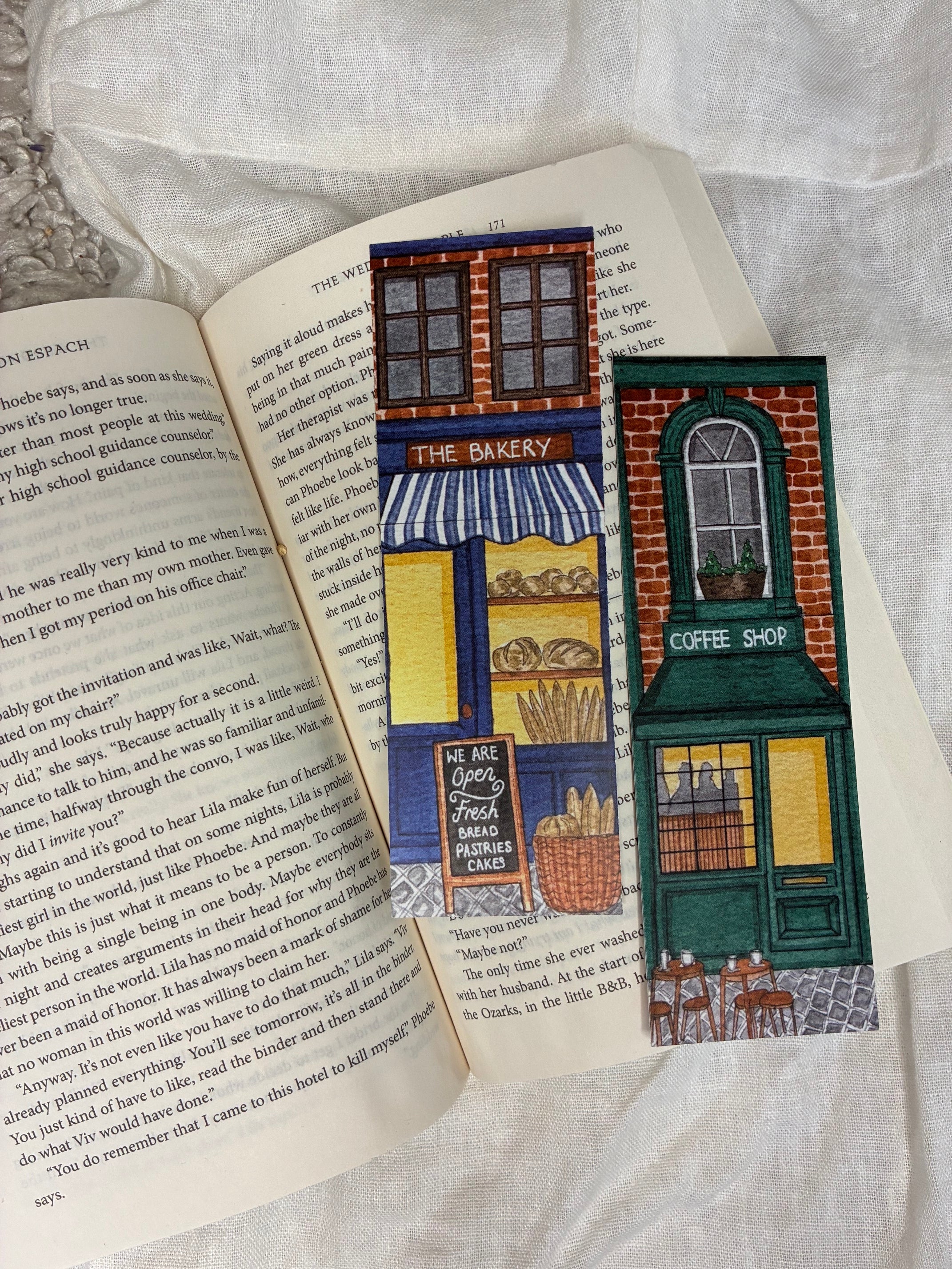 Coffee Shop / Bakery Double Sided Bookmark
