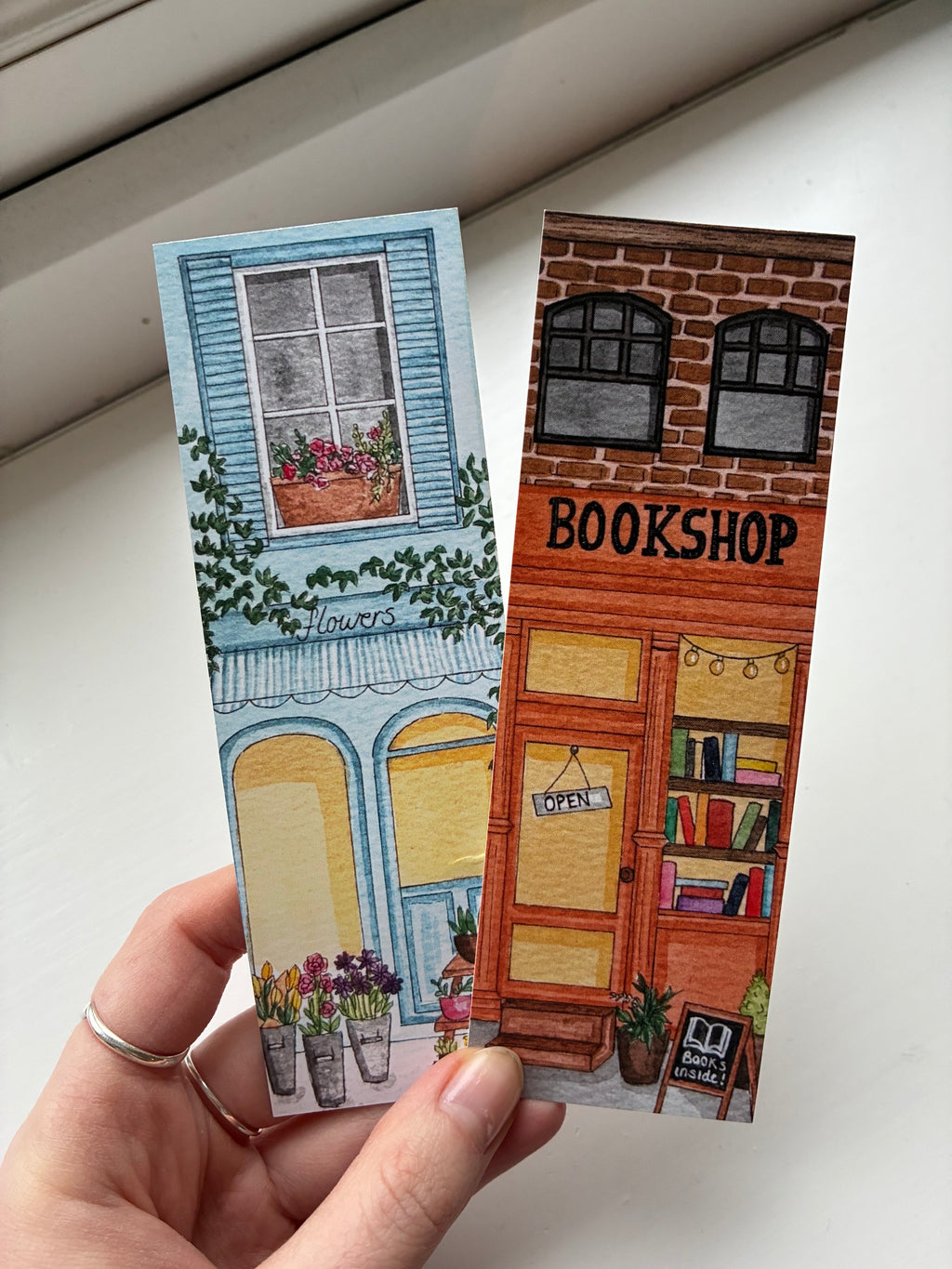 Book Shop/ Florist Double Sided Bookmark