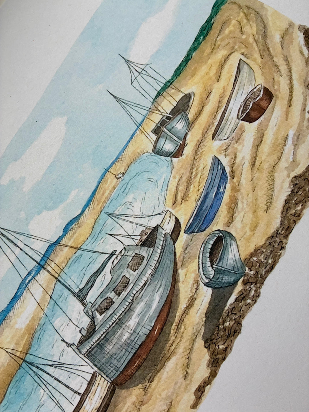 Leigh-on-Sea Fishing Boat Print A4
