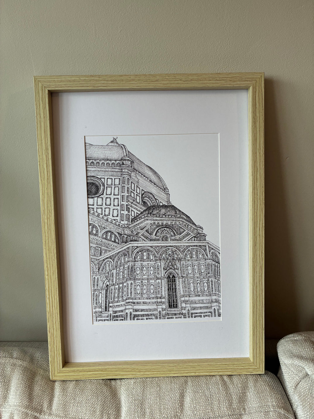 Florence Duomo - Cathedral Fine Line Print A4